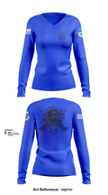 380th Security Police Squadron 85446587 Women's Long Sleeve V-neck Shirt - 101