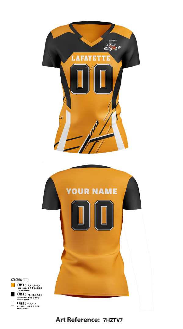 Womens Short Sleeve Vneck Shirt, Lafayette Middle School Volleyball, Women's Volleyball, Teamtime, Team time, sublimation, custom sports apparel, team uniforms, spirit wear, spiritwear, sports uniforms, custom shirts, team store, custom team store, fundraiser sports, apparel fundraiser