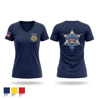 Womens Short Sleeve Vneck Shirt, Washington County Sheriff’s Offfice, Police, Teamtime, Team time, sublimation, custom sports apparel, team uniforms, spirit wear, spiritwear, sports uniforms, custom shirts, team store, custom team store, fundraiser sports, apparel fundraiser