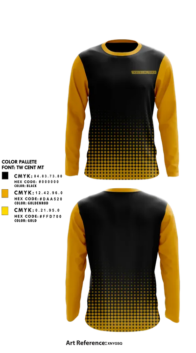 Versailles Tigers 6856994 Long Sleeve Performance Shirt 1