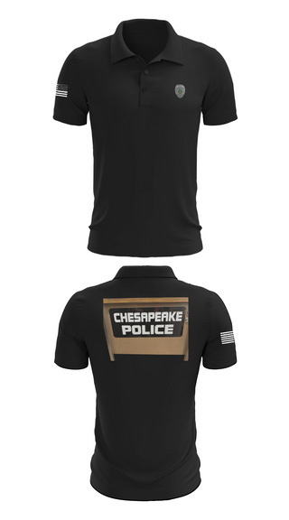 Short Sleeve Performance Polo, Chesapeake Police, Police, Teamtime, Team time, sublimation, custom sports apparel, team uniforms, spirit wear, spiritwear, sports uniforms, custom shirts, team store, custom team store, fundraiser sports, apparel fundraiser