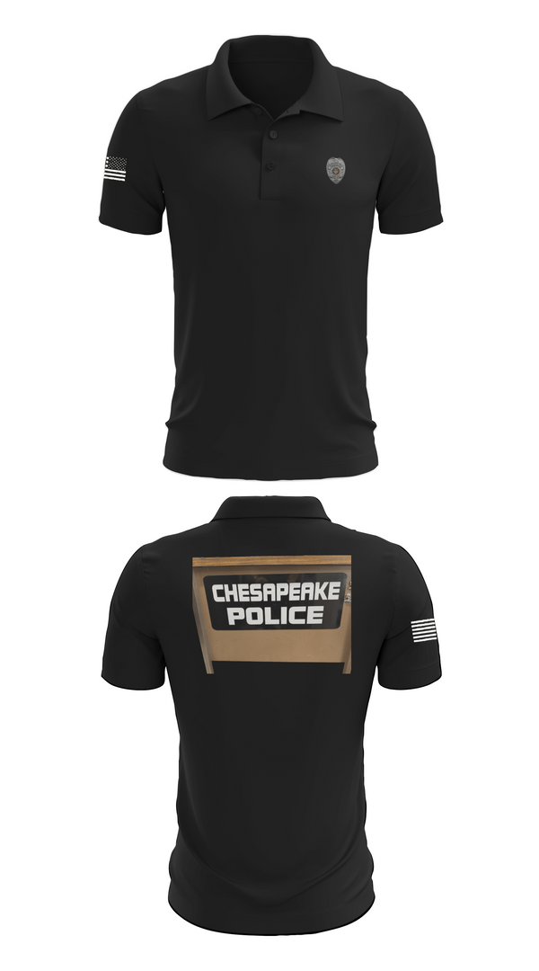 Short Sleeve Performance Polo, Chesapeake Police, Police, Teamtime, Team time, sublimation, custom sports apparel, team uniforms, spirit wear, spiritwear, sports uniforms, custom shirts, team store, custom team store, fundraiser sports, apparel fundraiser