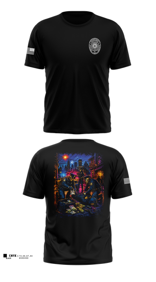 Old School Cotton Feel Shirt, Shamokin City Police, Police, Teamtime, Team time, sublimation, custom sports apparel, team uniforms, spirit wear, spiritwear, sports uniforms, custom shirts, team store, custom team store, fundraiser sports, apparel fundraiser