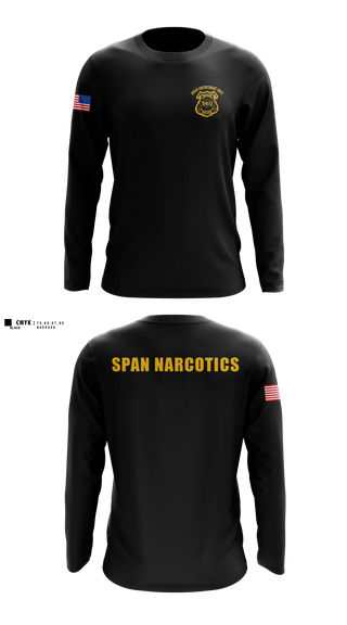 Long Sleeve Performance Shirt, SPAN Drug Enforcement Unit, Police, Teamtime, Team time, sublimation, custom sports apparel, team uniforms, spirit wear, spiritwear, sports uniforms, custom shirts, team store, custom team store, fundraiser sports, apparel fundraiser