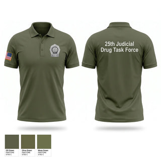 Short Sleeve Performance Polo, 25th Judicial Drug Task Force, Police, Teamtime, Team time, sublimation, custom sports apparel, team uniforms, spirit wear, spiritwear, sports uniforms, custom shirts, team store, custom team store, fundraiser sports, apparel fundraiser