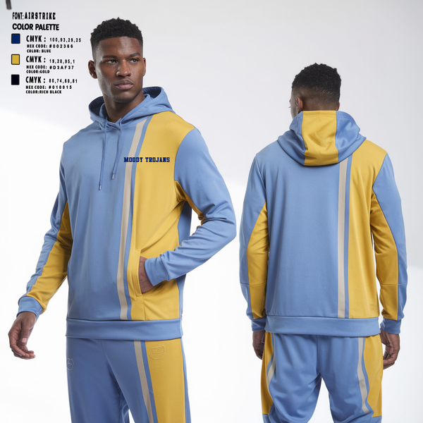 Hoodie, Moody Trojans, Men's Basketball, Teamtime, Team time, sublimation, custom sports apparel, team uniforms, spirit wear, spiritwear, sports uniforms, custom shirts, team store, custom team store, fundraiser sports, apparel fundraiser