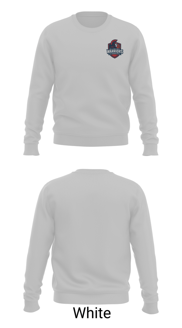 Crew Neck Sweatshirt, Alabama Warriors, Men's Basketball, Teamtime, Team time, sublimation, custom sports apparel, team uniforms, spirit wear, spiritwear, sports uniforms, custom shirts, team store, custom team store, fundraiser sports, apparel fundraiser