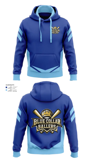 Hoodie, Blue collar ballers, Softball, Teamtime, Team time, sublimation, custom sports apparel, team uniforms, spirit wear, spiritwear, sports uniforms, custom shirts, team store, custom team store, fundraiser sports, apparel fundraiser