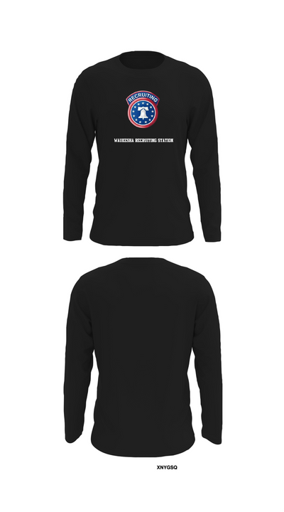 Waukesha recruiting station 70828393 Long Sleeve Performance Shirt 32