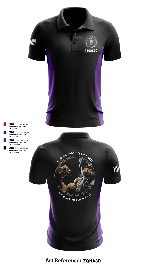 Short Sleeve Performance Polo, AFJROTC MS-081 DRONE TEAM, , Teamtime, Team time, sublimation, custom sports apparel, team uniforms, spirit wear, spiritwear, sports uniforms, custom shirts, team store, custom team store, fundraiser sports, apparel fundraiser