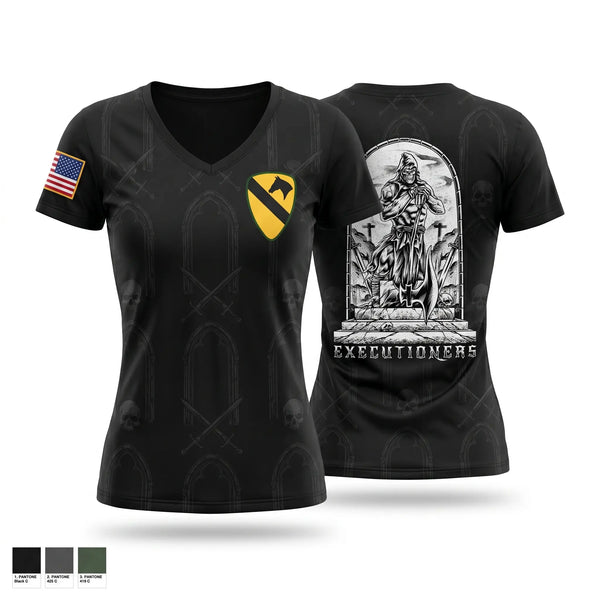 Womens Short Sleeve Vneck Shirt, Executioners, Army, Teamtime, Team time, sublimation, custom sports apparel, team uniforms, spirit wear, spiritwear, sports uniforms, custom shirts, team store, custom team store, fundraiser sports, apparel fundraiser