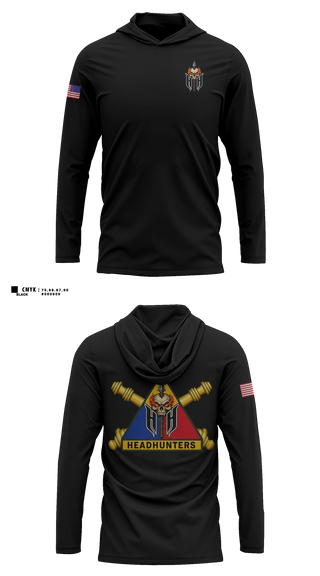 Long Sleeve hooded sunshirt, 1AD DIVARTY HHB, Army, Teamtime, Team time, sublimation, custom sports apparel, team uniforms, spirit wear, spiritwear, sports uniforms, custom shirts, team store, custom team store, fundraiser sports, apparel fundraiser