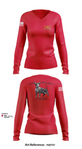 2nd Armored Cavalry Regiment 7857007 Women's Long Sleeve V-neck Shirt - 101