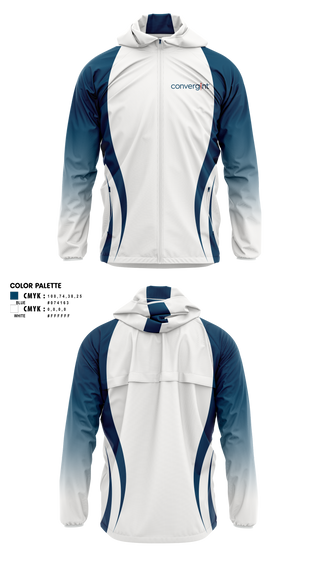 Windbreaker, Convergint Pelotonia, Cycling, Teamtime, Team time, sublimation, custom sports apparel, team uniforms, spirit wear, spiritwear, sports uniforms, custom shirts, team store, custom team store, fundraiser sports, apparel fundraiser
