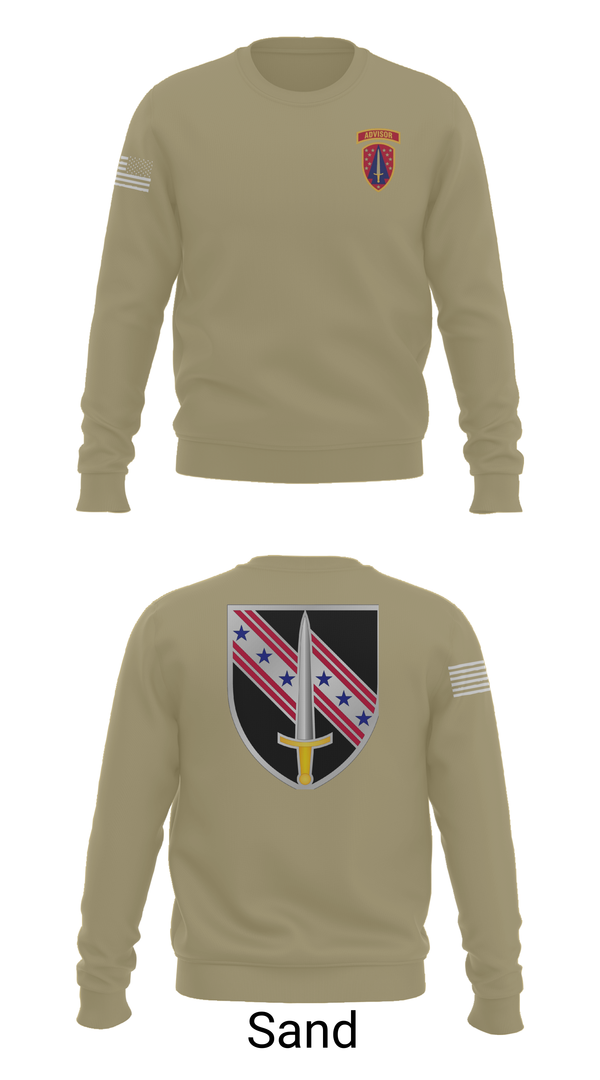 Crew Neck Sweatshirt, 6/54th Security Force Assistance Brigade, , Teamtime, Team time, sublimation, custom sports apparel, team uniforms, spirit wear, spiritwear, sports uniforms, custom shirts, team store, custom team store, fundraiser sports, apparel fundraiser