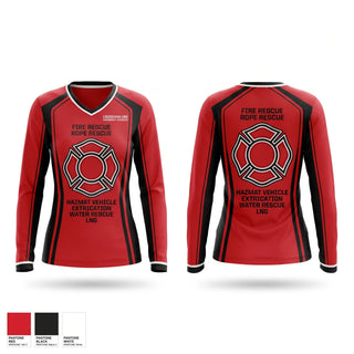 Womens Long Sleeve Vneck Shirt, LOUISIANA LNG EMERGENCY SERVICES, , Teamtime, Team time, sublimation, custom sports apparel, team uniforms, spirit wear, spiritwear, sports uniforms, custom shirts, team store, custom team store, fundraiser sports, apparel fundraiser