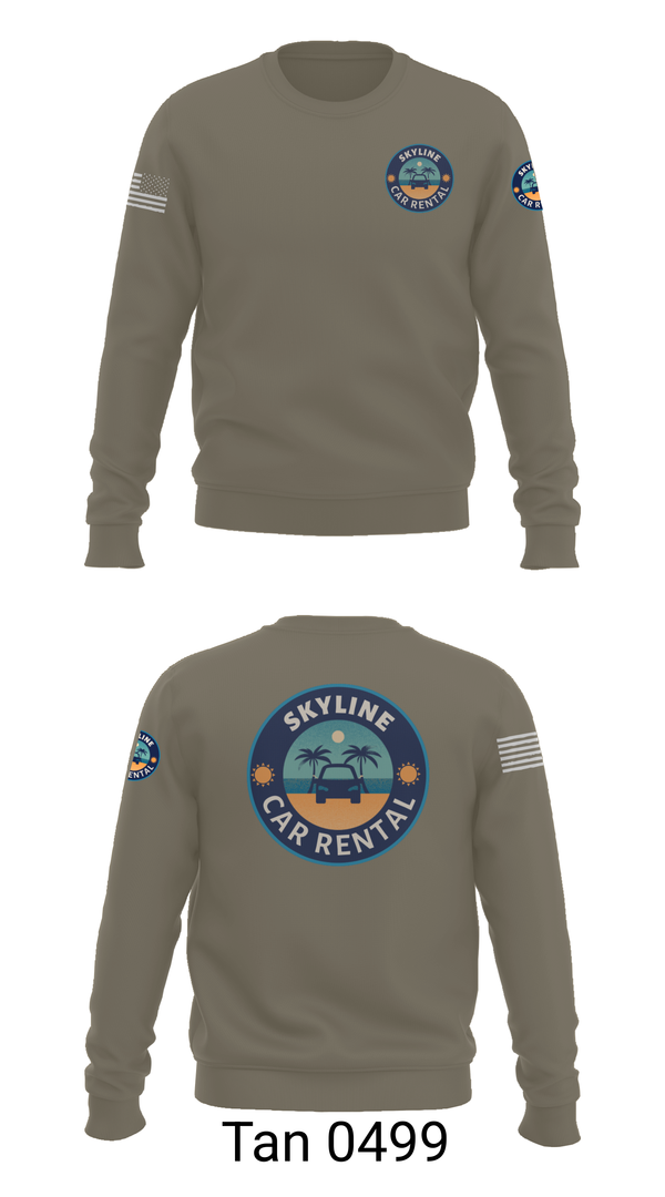 Crew Neck Sweatshirt, Skyline Car Rental, Men's Basketball, Teamtime, Team time, sublimation, custom sports apparel, team uniforms, spirit wear, spiritwear, sports uniforms, custom shirts, team store, custom team store, fundraiser sports, apparel fundraiser