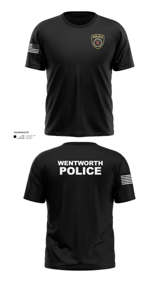Short Sleeve Performance Shirt, Wentworth Police Department, Police, Teamtime, Team time, sublimation, custom sports apparel, team uniforms, spirit wear, spiritwear, sports uniforms, custom shirts, team store, custom team store, fundraiser sports, apparel fundraiser