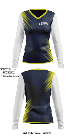 Womens Long Sleeve Vneck Shirt, Indiana Hustl, Softball, Teamtime, Team time, sublimation, custom sports apparel, team uniforms, spirit wear, spiritwear, sports uniforms, custom shirts, team store, custom team store, fundraiser sports, apparel fundraiser