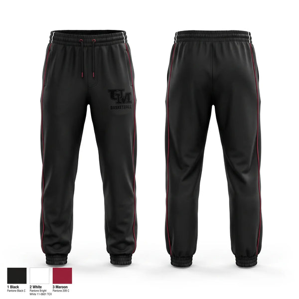 Sweatpants, University of Mobile, Men's Basketball, Teamtime, Team time, sublimation, custom sports apparel, team uniforms, spirit wear, spiritwear, sports uniforms, custom shirts, team store, custom team store, fundraiser sports, apparel fundraiser