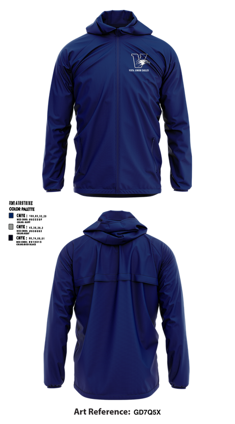 Windbreaker, Vista Junior Eagles, , Teamtime, Team time, sublimation, custom sports apparel, team uniforms, spirit wear, spiritwear, sports uniforms, custom shirts, team store, custom team store, fundraiser sports, apparel fundraiser