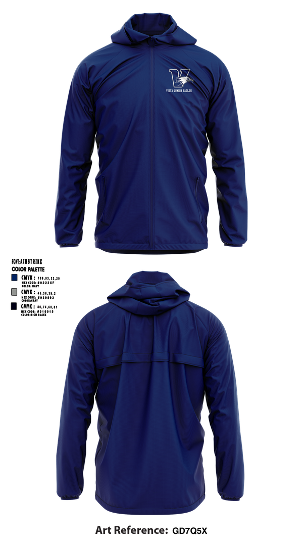 Windbreaker, Vista Junior Eagles, , Teamtime, Team time, sublimation, custom sports apparel, team uniforms, spirit wear, spiritwear, sports uniforms, custom shirts, team store, custom team store, fundraiser sports, apparel fundraiser