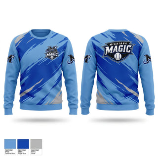 Crew Neck Sweatshirt, Michiana Magic, Baseball, Teamtime, Team time, sublimation, custom sports apparel, team uniforms, spirit wear, spiritwear, sports uniforms, custom shirts, team store, custom team store, fundraiser sports, apparel fundraiser