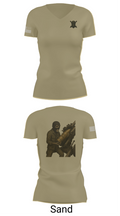 2/11 Battery H 92728597 Women's Short Sleeve V-neck Shirt - 88