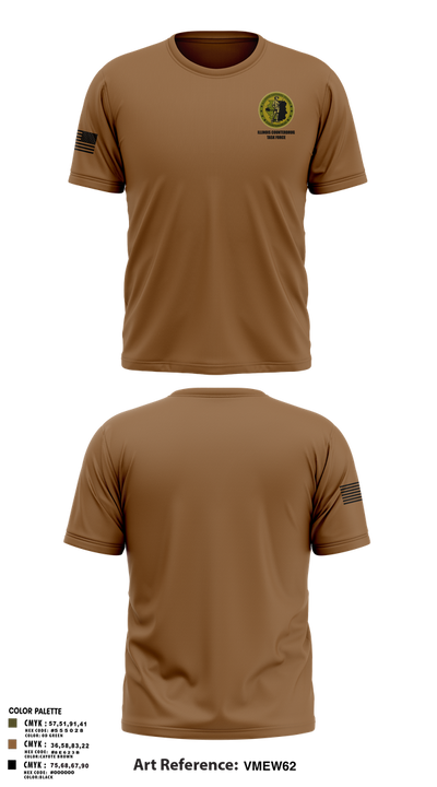 Illinois Counterdrug Task Force 54341154 Old School Cotton Feel Shirt - 15