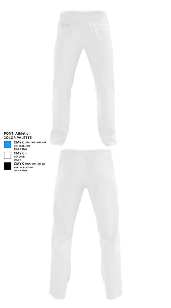 Sweatpants, 1158 Transportation Company, Army, Teamtime, Team time, sublimation, custom sports apparel, team uniforms, spirit wear, spiritwear, sports uniforms, custom shirts, team store, custom team store, fundraiser sports, apparel fundraiser
