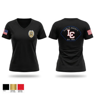 Womens Short Sleeve Vneck Shirt, LC Public Safety, Police, Teamtime, Team time, sublimation, custom sports apparel, team uniforms, spirit wear, spiritwear, sports uniforms, custom shirts, team store, custom team store, fundraiser sports, apparel fundraiser