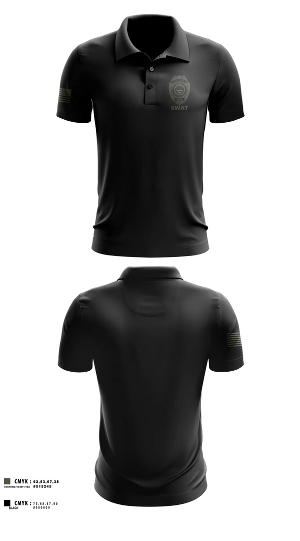 Short Sleeve Performance Polo, Springfield Ohio SWAT, Police, Teamtime, Team time, sublimation, custom sports apparel, team uniforms, spirit wear, spiritwear, sports uniforms, custom shirts, team store, custom team store, fundraiser sports, apparel fundraiser