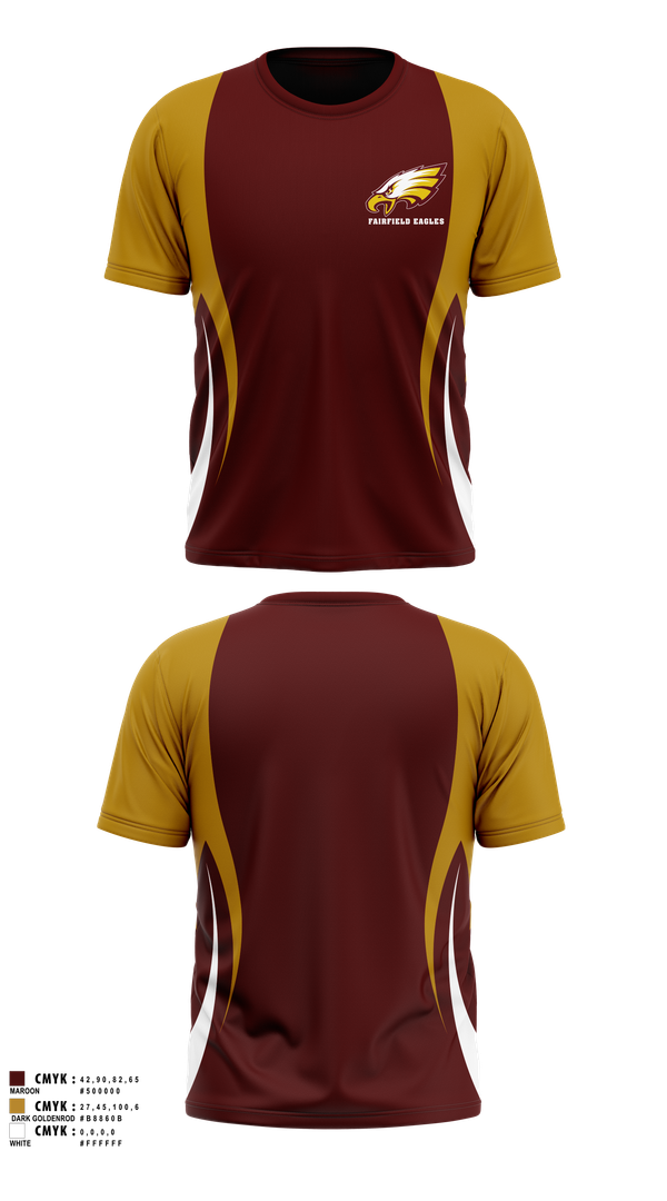 Short Sleeve Performance Shirt, Fairfield Eagles, Spirit Store, Teamtime, Team time, sublimation, custom sports apparel, team uniforms, spirit wear, spiritwear, sports uniforms, custom shirts, team store, custom team store, fundraiser sports, apparel fundraiser