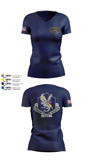 Womens Short Sleeve Vneck Shirt, 83d Chemical Battalion, Army, Teamtime, Team time, sublimation, custom sports apparel, team uniforms, spirit wear, spiritwear, sports uniforms, custom shirts, team store, custom team store, fundraiser sports, apparel fundraiser