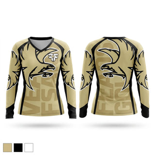 Womens Long Sleeve Vneck Shirt, Friend Lady Falcons, Women's Basketball, Teamtime, Team time, sublimation, custom sports apparel, team uniforms, spirit wear, spiritwear, sports uniforms, custom shirts, team store, custom team store, fundraiser sports, apparel fundraiser