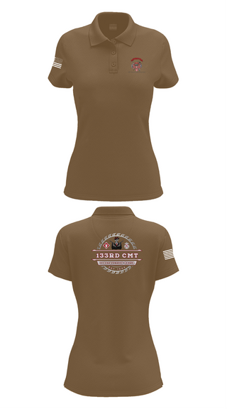 Womens Short Sleeve Performance Polo, 133rd Construction Management Team, , Teamtime, Team time, sublimation, custom sports apparel, team uniforms, spirit wear, spiritwear, sports uniforms, custom shirts, team store, custom team store, fundraiser sports, apparel fundraiser