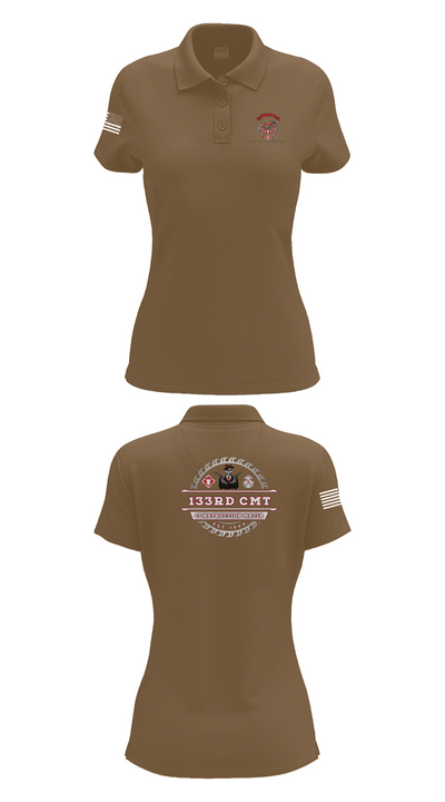 133rd Construction Management Team 6811495 Women's Short Sleeve Performance Polo  - 15