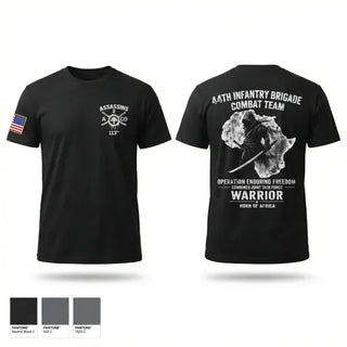 Old School Cotton Feel Shirt, 44th IBCT, Army, Teamtime, Team time, sublimation, custom sports apparel, team uniforms, spirit wear, spiritwear, sports uniforms, custom shirts, team store, custom team store, fundraiser sports, apparel fundraiser