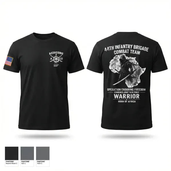 Old School Cotton Feel Shirt, 44th IBCT, Army, Teamtime, Team time, sublimation, custom sports apparel, team uniforms, spirit wear, spiritwear, sports uniforms, custom shirts, team store, custom team store, fundraiser sports, apparel fundraiser