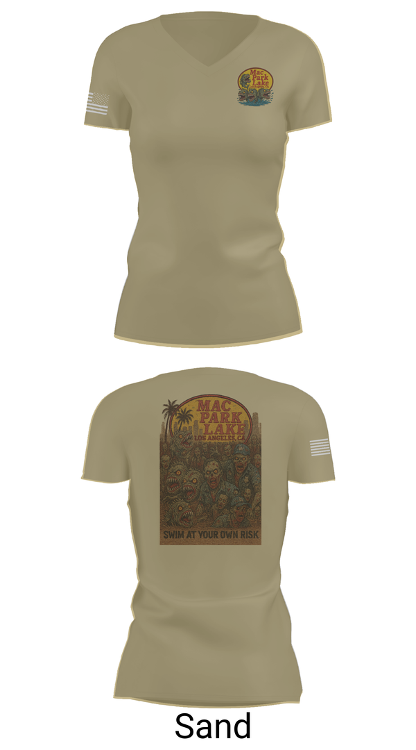 Womens Short Sleeve Vneck Shirt, MACARTHUR PARK UNIT, , Teamtime, Team time, sublimation, custom sports apparel, team uniforms, spirit wear, spiritwear, sports uniforms, custom shirts, team store, custom team store, fundraiser sports, apparel fundraiser