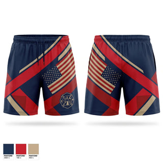 Athletic Shorts With Pockets, Johnson township fire department, Fire Department, Teamtime, Team time, sublimation, custom sports apparel, team uniforms, spirit wear, spiritwear, sports uniforms, custom shirts, team store, custom team store, fundraiser sports, apparel fundraiser