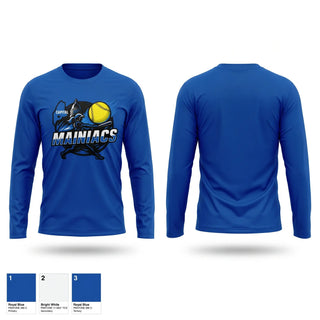 Long Sleeve Performance Shirt, Capital Area Mainiacs, Softball, Teamtime, Team time, sublimation, custom sports apparel, team uniforms, spirit wear, spiritwear, sports uniforms, custom shirts, team store, custom team store, fundraiser sports, apparel fundraiser