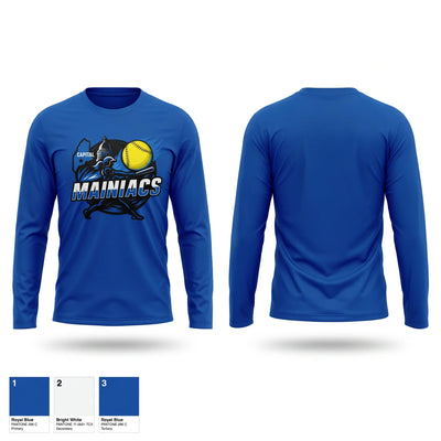 Capital Area Mainiacs Long Sleeve Performance Shirt 2