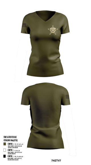 Womens Short Sleeve Vneck Shirt, Highland County Sheriff’s Office Tactical Response Team, Police, Teamtime, Team time, sublimation, custom sports apparel, team uniforms, spirit wear, spiritwear, sports uniforms, custom shirts, team store, custom team store, fundraiser sports, apparel fundraiser