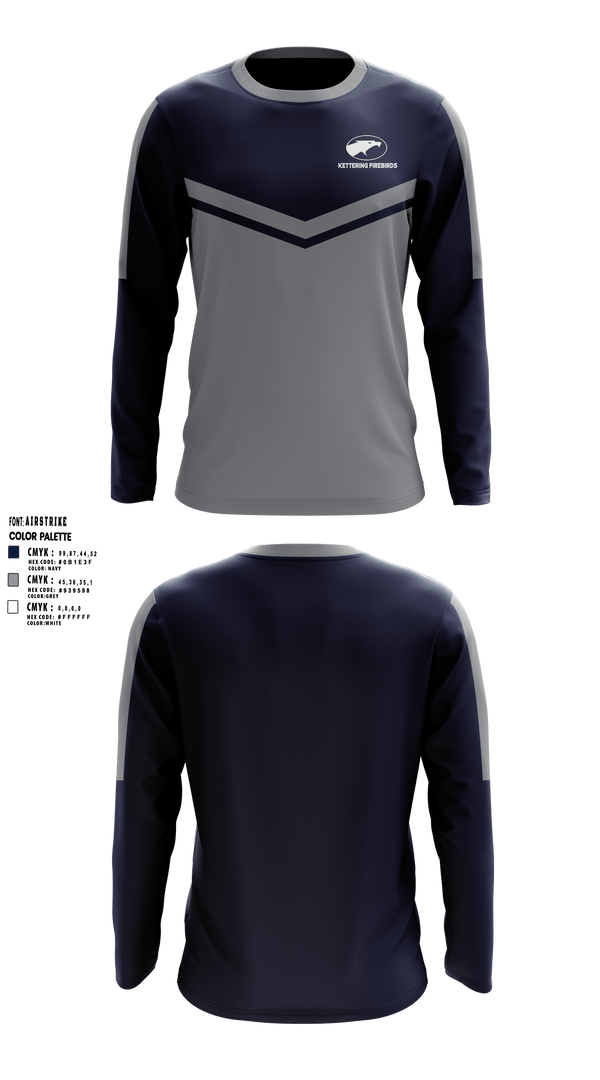 Long Sleeve Performance Shirt, Kettering Firebirds, , Teamtime, Team time, sublimation, custom sports apparel, team uniforms, spirit wear, spiritwear, sports uniforms, custom shirts, team store, custom team store, fundraiser sports, apparel fundraiser
