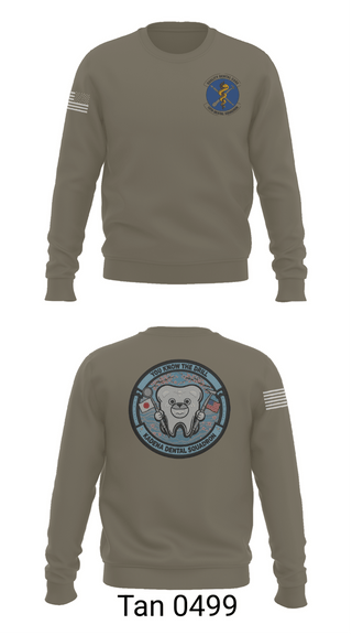 Crew Neck Sweatshirt, Kadena Dental Squadron, Air Force, Teamtime, Team time, sublimation, custom sports apparel, team uniforms, spirit wear, spiritwear, sports uniforms, custom shirts, team store, custom team store, fundraiser sports, apparel fundraiser