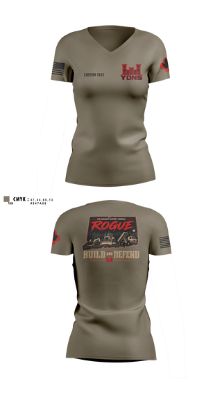 Womens Short Sleeve Vneck Shirt, 248th Engineer Company, National Guard, Teamtime, Team time, sublimation, custom sports apparel, team uniforms, spirit wear, spiritwear, sports uniforms, custom shirts, team store, custom team store, fundraiser sports, apparel fundraiser