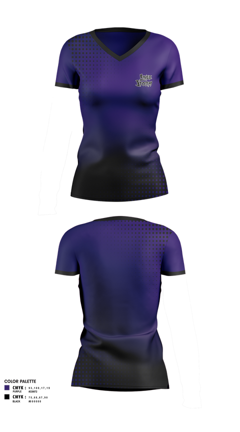 Womens Short Sleeve Vneck Shirt, Lihue Storm, Women's Basketball, Teamtime, Team time, sublimation, custom sports apparel, team uniforms, spirit wear, spiritwear, sports uniforms, custom shirts, team store, custom team store, fundraiser sports, apparel fundraiser