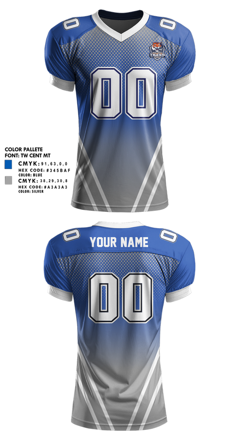 Football Jersey, Magnolia Junior High Football, , Teamtime, Team time, sublimation, custom sports apparel, team uniforms, spirit wear, spiritwear, sports uniforms, custom shirts, team store, custom team store, fundraiser sports, apparel fundraiser