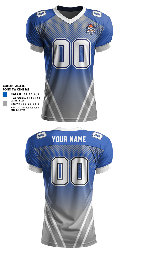 Football Jersey, Magnolia Junior High Football, , Teamtime, Team time, sublimation, custom sports apparel, team uniforms, spirit wear, spiritwear, sports uniforms, custom shirts, team store, custom team store, fundraiser sports, apparel fundraiser